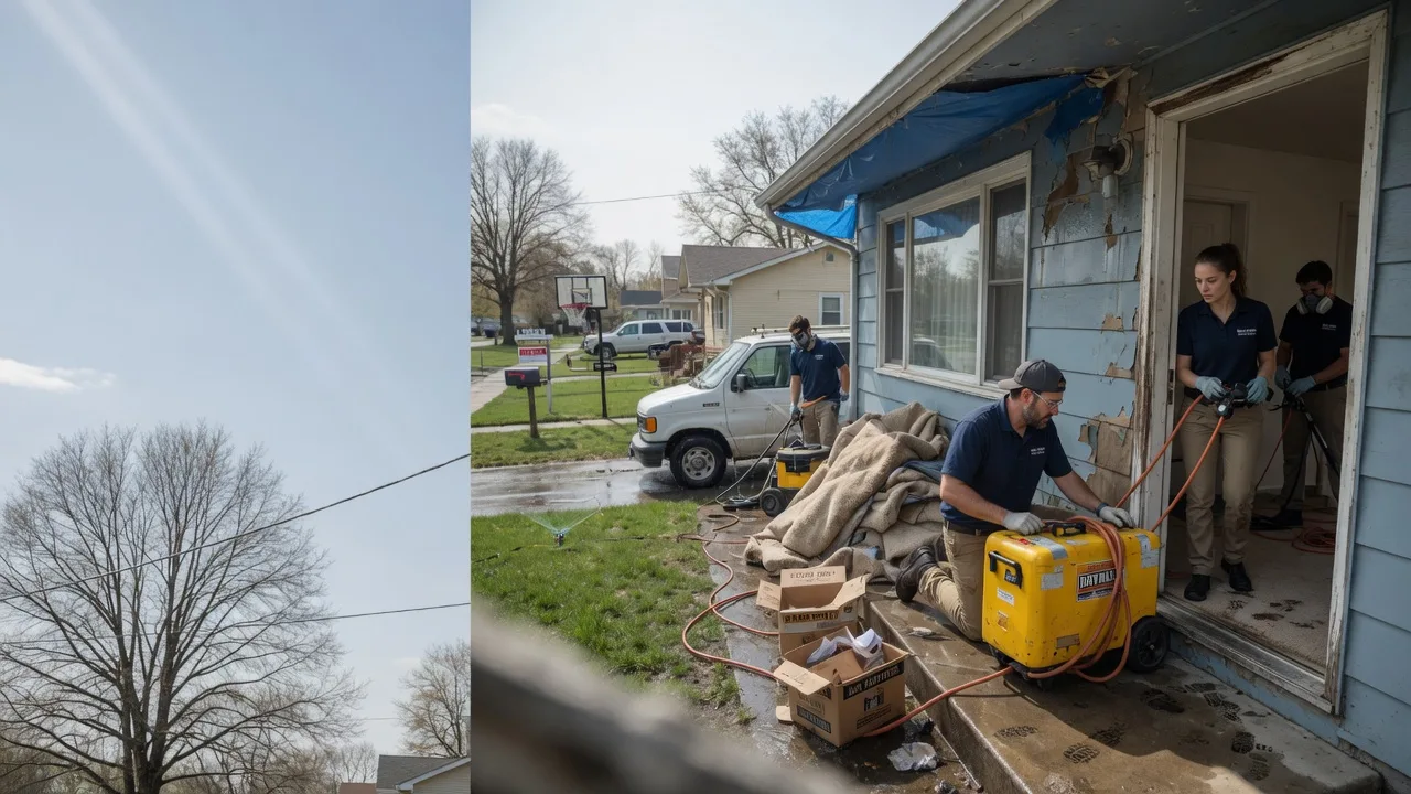 Basement Flood Cleanup in Savonburg, KS near me